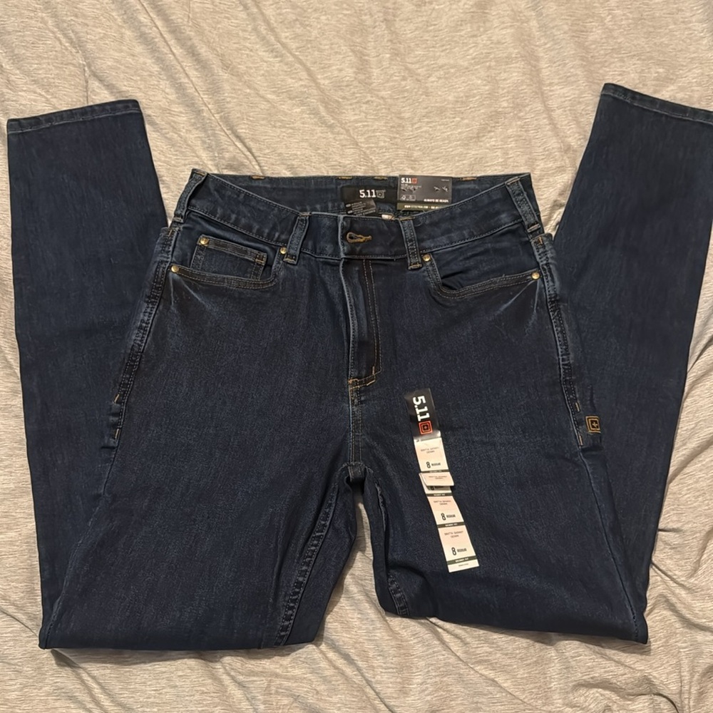 5.11 Tactical Dark Indigo Slim Jeans - Picture 3 of 4